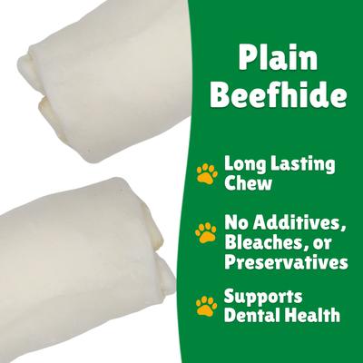 Show full view: Lucky Premium Treats Plain Rawhide Stubbys X-Large Dog Chews, 4 count slide 5 of 5