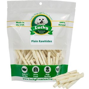 Lucky Premium Treats Plain Rawhide X-Small & Toy Dog Chews