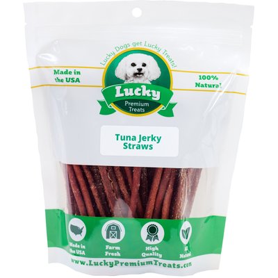 Lucky Premium Treats Lucky Premium Treats Tuna Jerky Straws Dog & Cat Treats, 13-oz bag