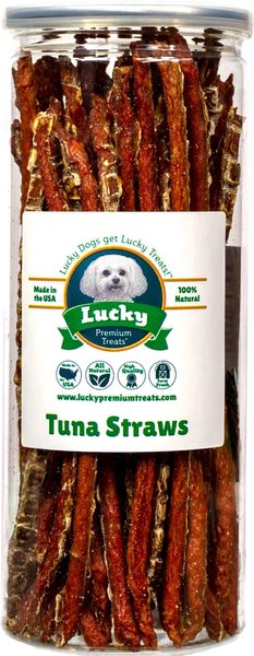 Lucky Premium Treats Tuna Jerky Straws Dog & Cat Treats