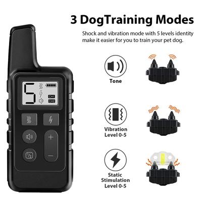 Show full view: Luckypets 1640-ft Remote Range & Rechargeable with 3 Training Modes Dog Training Collar, Black slide 2 of 10