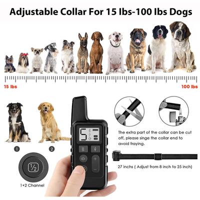 Show full view: Luckypets 1640-ft Remote Range & Rechargeable with 3 Training Modes Dog Training Collar, Black slide 6 of 10
