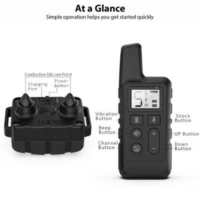 Show full view: Luckypets 1640-ft Remote Range & Rechargeable with 3 Training Modes Dog Training Collar, Black slide 8 of 10