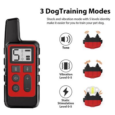 Show full view: Luckypets 1640-ft Remote Range & Rechargeable with 3 Training Modes Dog Training Collar, Red slide 2 of 10