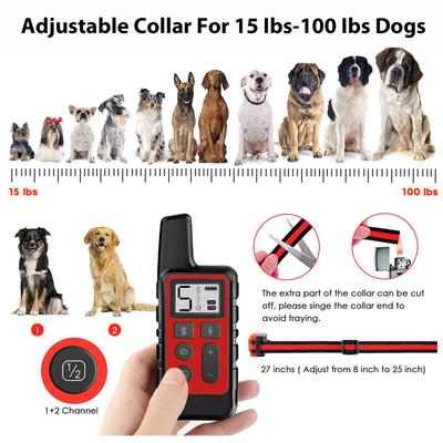 Show full view: Luckypets 1640-ft Remote Range & Rechargeable with 3 Training Modes Dog Training Collar, Red slide 6 of 10