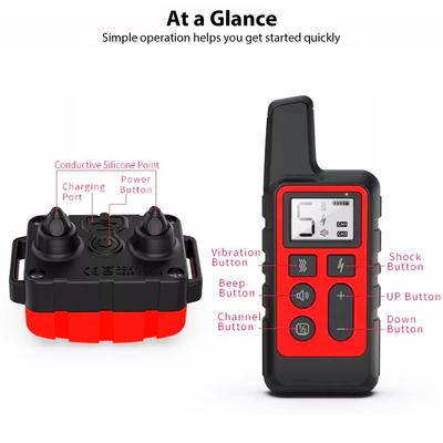 Show full view: Luckypets 1640-ft Remote Range & Rechargeable with 3 Training Modes Dog Training Collar, Red slide 8 of 10