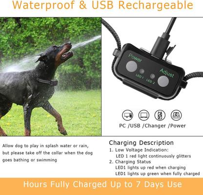 Show full view: Luckypets Deterrent Spray Rechargeable Anti-Bark Dog Bark Collar, Black slide 4 of 9