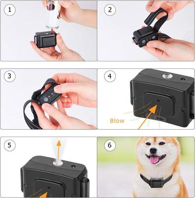 Show full view: Luckypets Deterrent Spray Rechargeable Anti-Bark Dog Bark Collar, Black slide 6 of 9