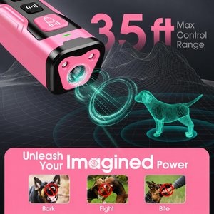 Luckypets Indoor & Outdoor Ultrasonic Dog Bark Deterrent Devices, Pink