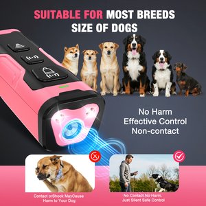 Luckypets Indoor & Outdoor Ultrasonic Dog Bark Deterrent Devices, Pink