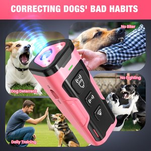 Luckypets Indoor & Outdoor Ultrasonic Dog Bark Deterrent Devices, Pink