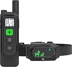 Luckypets Rechargeable E-Collar IPX7 Waterproof with 3 Training Modes Dog Collar, Black