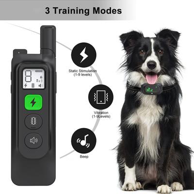 Show full view: Luckypets Rechargeable E-Collar IPX7 Waterproof with 3 Training Modes Dog Collar, Black slide 3 of 10