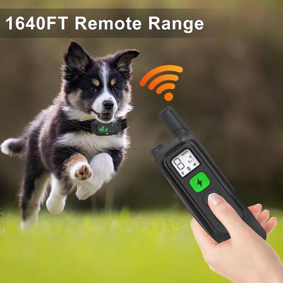 Show full view: Luckypets Rechargeable E-Collar IPX7 Waterproof with 3 Training Modes Dog Collar, Black slide 6 of 10