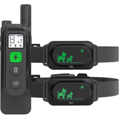 Luckypets Luckypets Rechargeable Shock Collar with Beep, Vibration & Shock Modes Dog Training Collar, Black