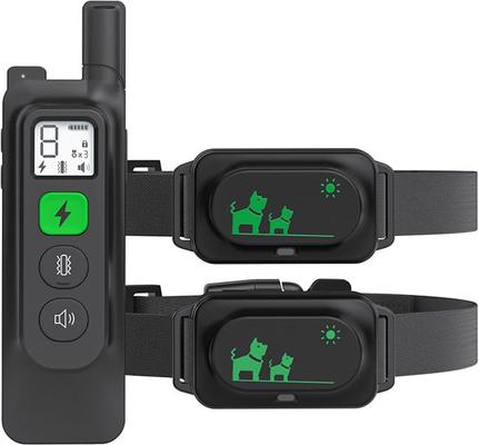 LUCKYPETS Rechargeable Shock Collar with Beep, Vibration & Shock