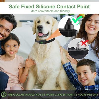 Show full view: Luckypets Rechargeable Shock Collar with Beep, Vibration & Shock Modes Dog Training Collar, Black slide 4 of 9