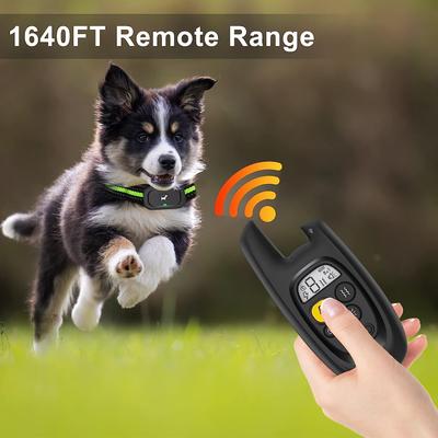 Show full view: Luckypets Rechargeable Training Collar with Beep, Vibration & Shock Training Modes Dog Collar, Black slide 4 of 10