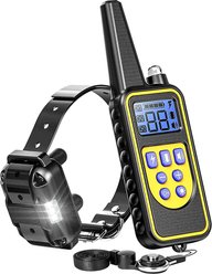 Luckypets Rechargeable & Waterproof Dog Training Collar, Yellow