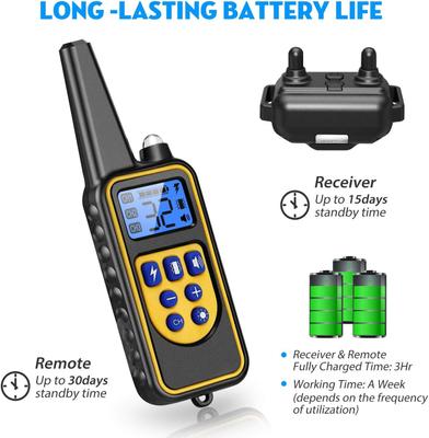 Show full view: Luckypets Rechargeable & Waterproof Dog Training Collar, Yellow slide 5 of 10