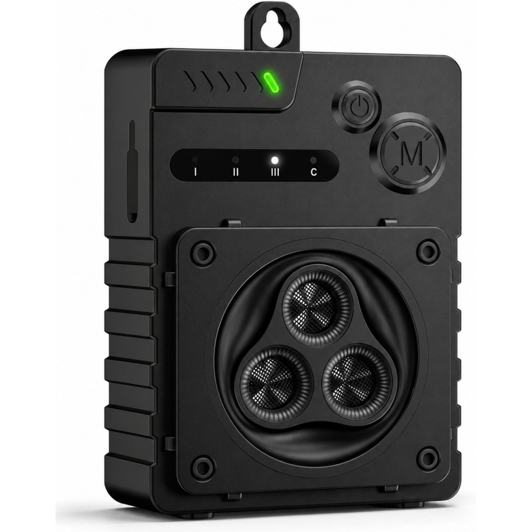 Luckypets Ultrasonic 3 Frequencies, IP45 Waterproof Barking Dog Deterrent System, Black