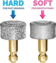 LuckyTail Quality Extra Grinding Heads Soft & Hard Steel Dog & Cat Grooming Tool slide 2 of 5
