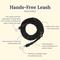 Show in main carousel: Lucy & Co. Hands-Free Rope Dog Leash, 7-ft long, 3/4-in wide, Midnight Black slide 2 of 4