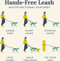 Lucy & Co. Hands-Free Rope Dog Leash, 7-ft long, 3/4-in wide, Pumpkin Spice slide 2 of 3