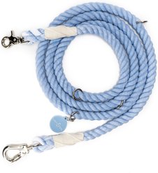 Lucy & Co. Hands-Free Rope Dog Leash, 7-ft long, 3/4-in wide, Denim Blue