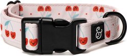 Lucy & Co. The Cheery Cherries Polyester Standard Dog Collar, Red, Medium: 13 to 20-in neck, 1-in wide slide 1 of 4
