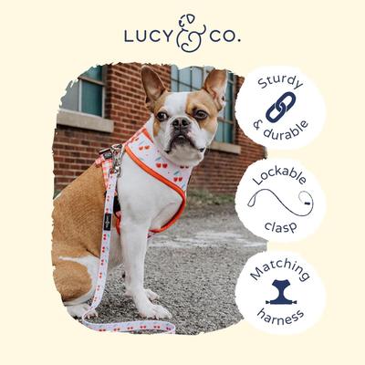 Show full view: Lucy & Co. The Cheery Cherries Reversible Dog Harness, Red, Small: 14 to 18-in chest slide 7 of 8