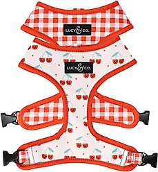 Lucy & Co. The Cheery Cherries Reversible Dog Harness, Red, X-Small: 12 to 15-in chest