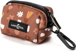Lucy & Co. The Chocolate Meadows Poop Bag Dispenser with Bags, Brown