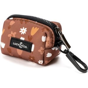 Lucy & Co. The Chocolate Meadows Poop Bag Dispenser with Bags, Brown