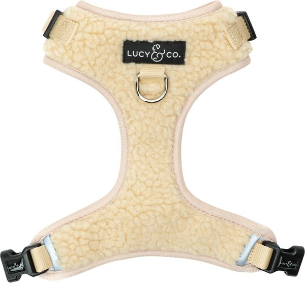 Lucy & Co. The Cider Teddy No-Pull Dog Harness, Beige