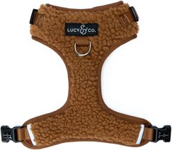 Lucy & Co. The Cinnamon Teddy No-Pull Dog Harness, Brown, Medium: 17 to 23-in chest