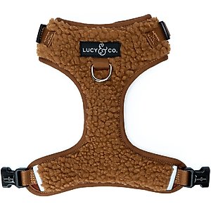 Lucy & Co. The Cinnamon Teddy No-Pull Dog Harness, Brown, X-Small: 12 to 15-in chest