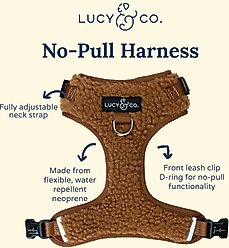 Lucy & Co. The Cinnamon Teddy No-Pull Dog Harness, Brown, X-Small: 12 to 15-in chest slide 2 of 5