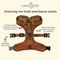Show in main carousel: Lucy & Co. The Cinnamon Teddy No-Pull Dog Harness, Brown, X-Small: 12 to 15-in chest slide 4 of 5