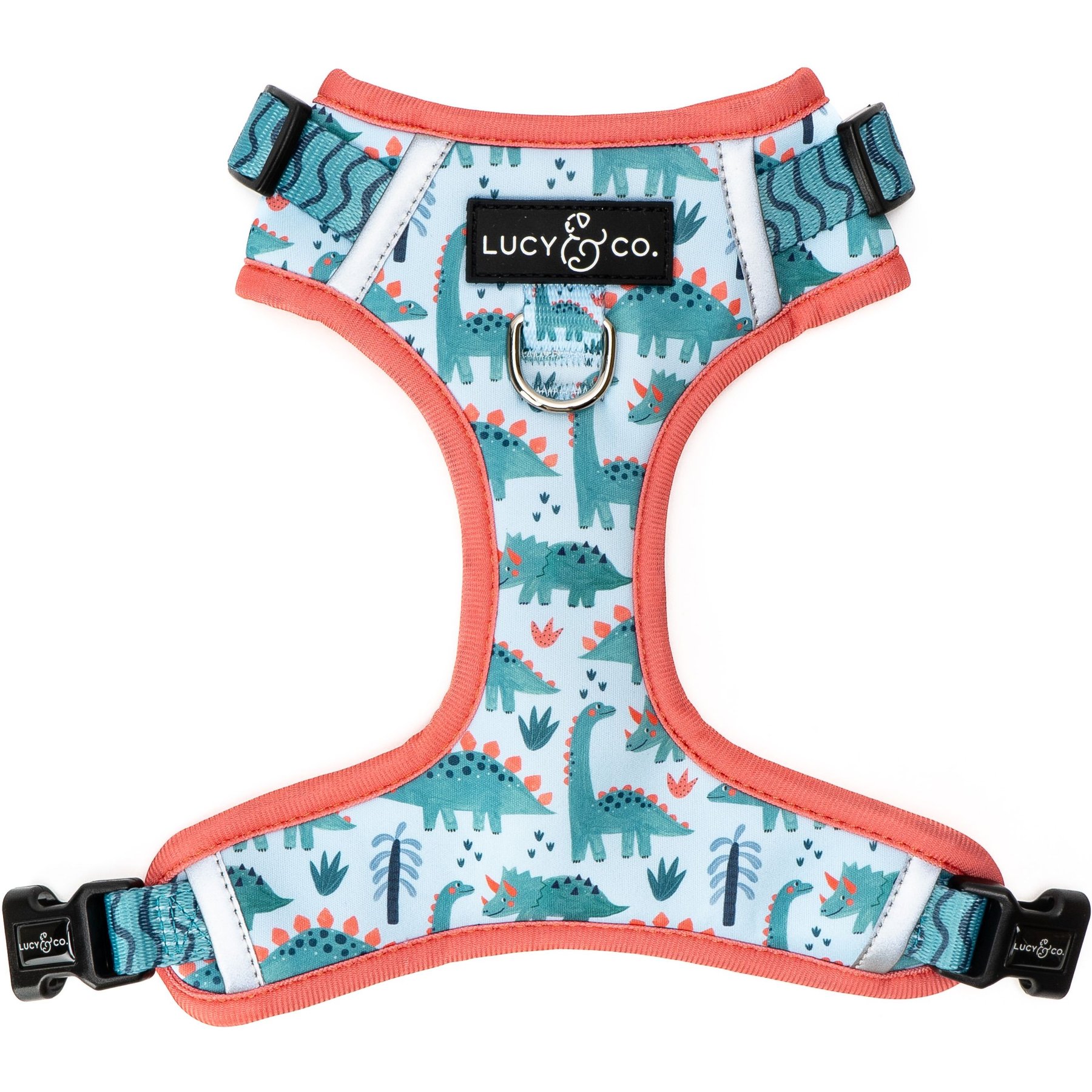 Lucy & Co. The DinoROAR No-Pull Dog Harness, Green, Large: 20 to 28-in chest
