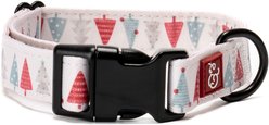 Lucy & Co. The Fa La La Polyester Standard Dog Collar, Red/White, Small: 16 to 26-in neck, 1.5-in wide