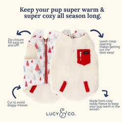 Lucy & Co. The Fa La La Reversible Teddy Dog Vest, Medium slide 2 of 4