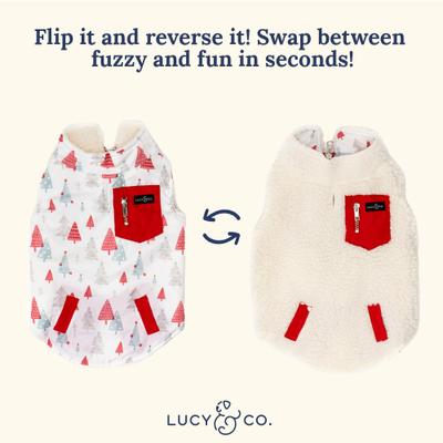 Show full view: Lucy & Co. The Fa La La Reversible Teddy Dog Vest, Medium slide 2 of 5
