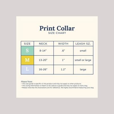 Show full view: Lucy & Co. The Have a Nice Day Polyester Dog Collar, Blue, Large: 16 to 26-in neck, 1.5-in wide slide 4 of 4