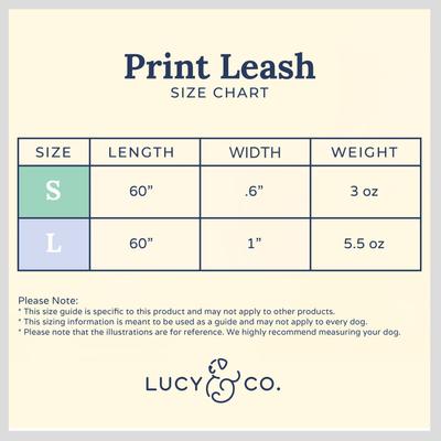 Show full view: Lucy & Co. The In the Clouds Polyester Padded Handle Dog Leash, Pink, Large: 5-ft long, 1-in wide slide 5 of 5