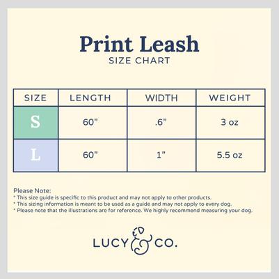 Show full view: Lucy & Co. The In the Clouds Polyester Padded Handle Dog Leash, Pink, Small: 5-ft long, 0.6-in wide slide 4 of 4