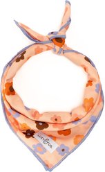 Lucy & Co. The Let's Groove Dog Bandana, Coral, Large