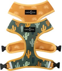 Lucy & Co. The Looking Sharp Reversible Dog Harness, Green, Medium: 17 to 23-in chest