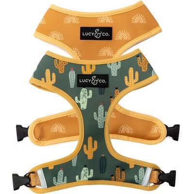 Lucy & Co. Lucy & Co. The Looking Sharp Reversible Dog Harness, Green, X-Small: 12 to 15-in chest