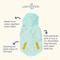 Show in main carousel: Lucy & Co. The Lucky Ducky Reversible Waterproof Dog Raincoat, Blue/Yellow, XX-Large slide 5 of 9